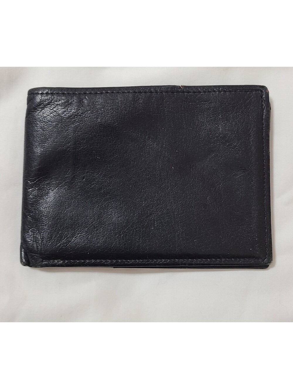 Rolfs Cowhide Leather Bi-fold Wallet Mens Size 3"x4.5" Black ID CC Holder Money